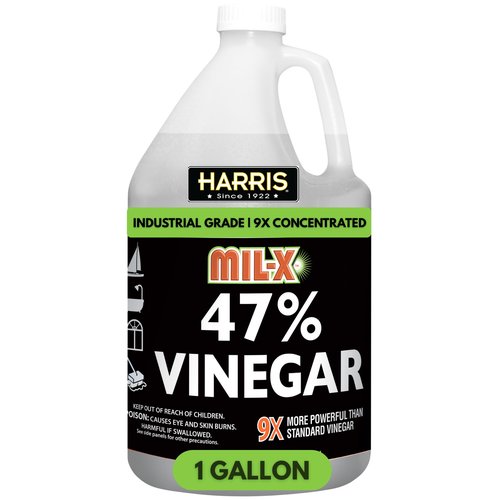 MIL-X 47% Concentrated Vinegar, Extra Strength Industrial Grade, 1 Gallon