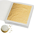 Edible Gold Leaf Sheets - 1.7 x 1.7 in | Pack of 10 for Cakes, Desserts, Crafts & Nail Art