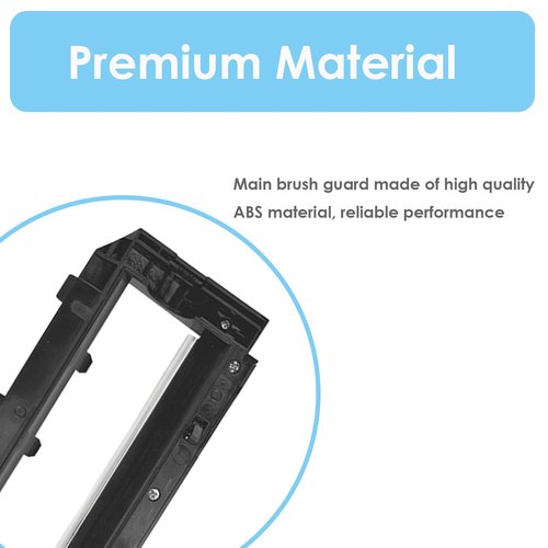 MOBETMO Main Brush Cover Compatible with Roborock S7 MaxV, Q5, Q7 Robot Vacuum Series - Replacement Brush Guard, Black