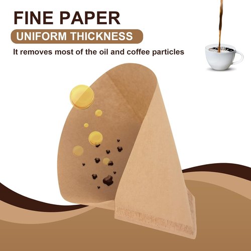 Cuisinart 100-Pack Disposable Coffee Paper Filters - Perfect Fit for Cuisinart Coffee Makers