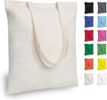 TOPDesign Cotton Tote Bags - Lightweight Reusable Grocery Bags for DIY & Promotions | 6-Pack