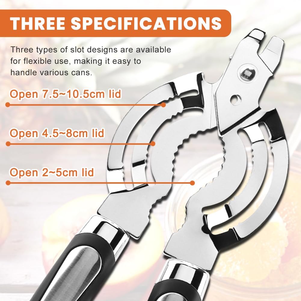 Skiennix Stainless Steel Jar Opener - Adjustable Tool for Weak & Arthritic Hands | Kitchen Gadget