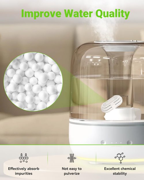 Mbetter 8 Pack Demineralization Cartridge Compatible with All LEVOIT Top Fill Humidifiers, Humidifier Water Cleaners, Efficiently Reduce Dust & Odor