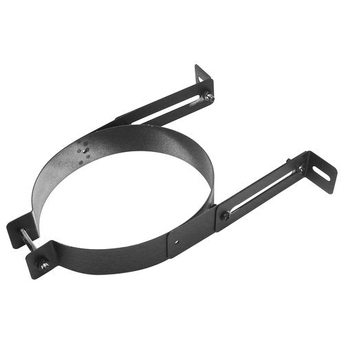 6 Inch Chimney Pipe Support Bracket for Single Wall Pipes, Adjustable Stainless Steel Vent Wall Mount Strap, Stove Pipe Clamp Hanger Holder, Stove Flue Liner Installation, Fireplace Vent Secure