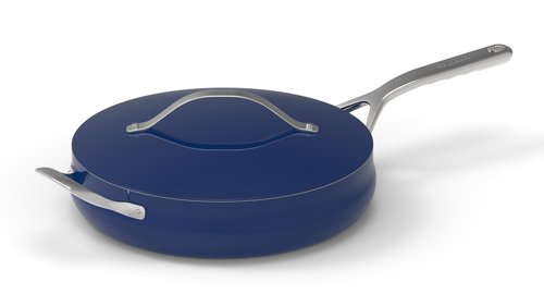 Cuisinart Culinary Collection Nonstick Cookware 4.5 Qt. Sauté Pan + Helper Handle + Cover, Sapphire