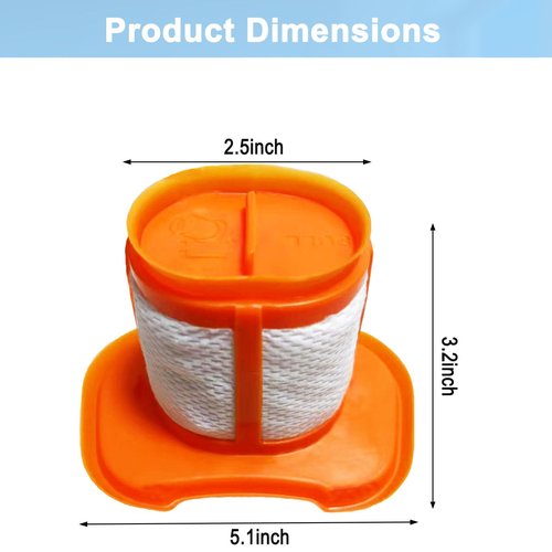 HHVKF10 Filter Accessories Compatible with BLACK And DECKER Handheld Vacuum Cleaner Fit for Models HHVK HHVK320J HHVK320J10 HHVK320JZ01 HHVK515J HHVK515JP HHVK515JP07 HHVK515J00FF HHVK415B01