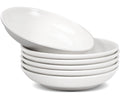 Cabaubl White Dessert Plates Ceramic,Set of 6 Small Dinner Plates,7 Inch Round Appetizer Plates,Ceramic Salad Plates Set,Ceramic Serving Dishes,Microwave and Dishwasher Safe