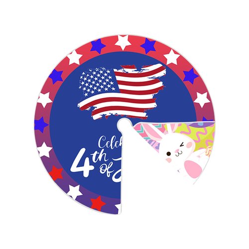 Sozize 15 Inch Mini Easter Tree Skirt 4th of July Tree Skirt American Flag Day Memorial Day Double Sided Print Mat Independence Day Easter Holiday Party Home Tabletop Christmas Tree Decoration