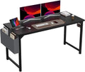 DUMOS 63-Inch Modern Office Computer Desk - Stylish Writing & Study Table for Home - Black
