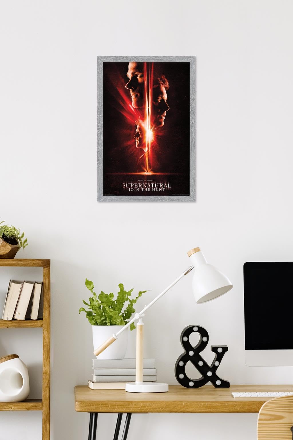 Supernatural - Season 13 Wall Poster, 22.4L" x 14.7W", Gray Framed Version