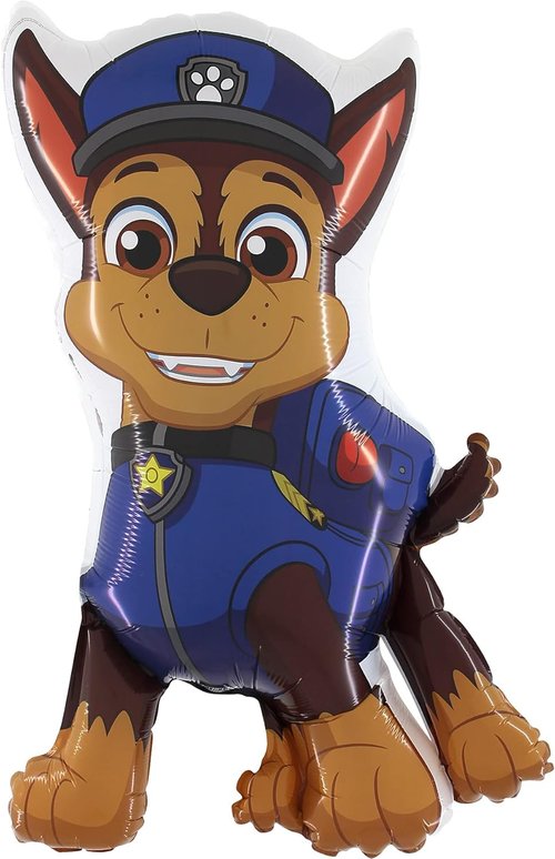 Toyland® Pack of 2 Paw Patrol Balloons - 89cm (35") Chase & 86cm (34") Marshall Character Balloons - Children's Party Decorations