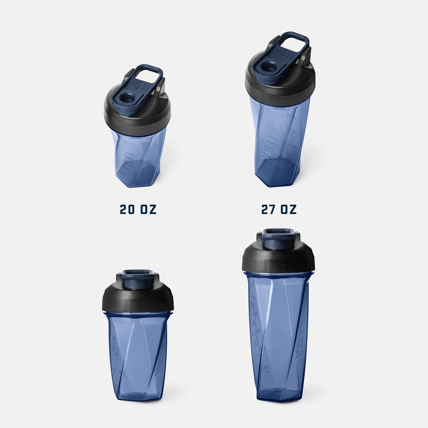 YETI Yonder Helimix Vortex Blender Shaker Bottle - 27oz Portable Protein Cup | Dishwasher Safe, Rescue Red