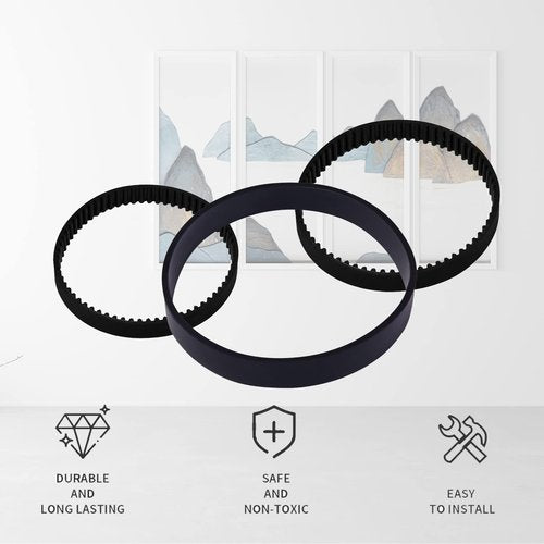 Replacement Vacuum Belt Set for Bissell ProHeat 2X Revolution Pet Pro Cleaner Models 1986,1964,2007,2007P, Compared to Parts 1611128 &1611129 & 1611130（6Pack）