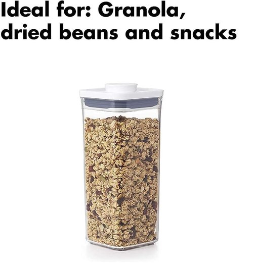 OXO Good Grips POP Container - Airtight Food Storage - 1.7 Qt Square (Pack of 4)