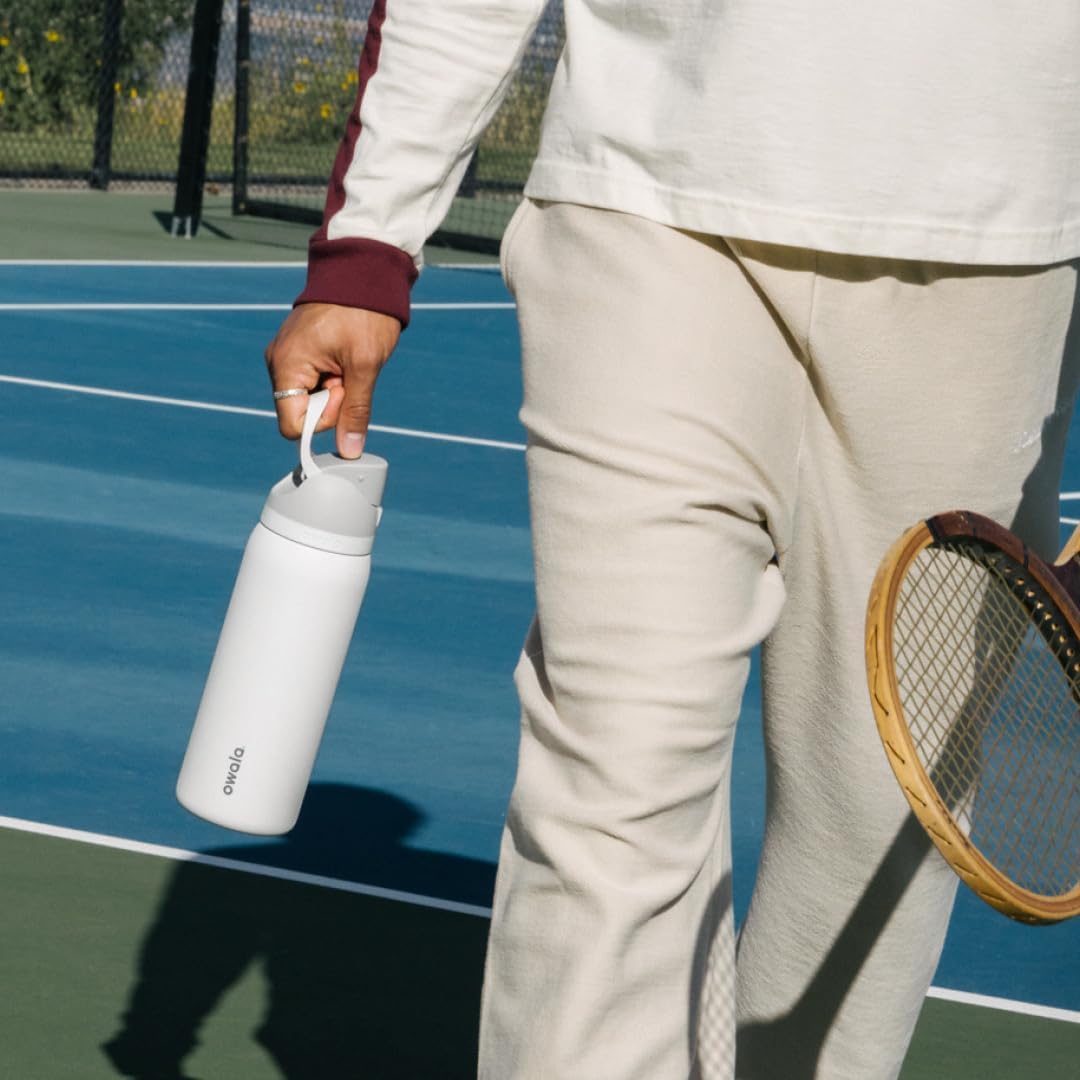 Owala FreeSip Insulated Stainless Steel Water Bottle - BPA-Free, 24 Oz, Perfect for Travel | Shy Marshmallow