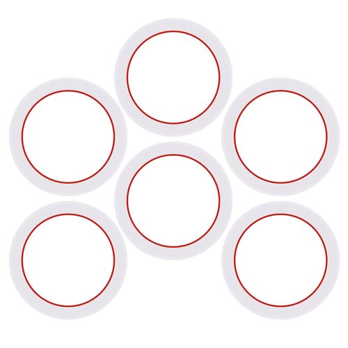 [UPGRADED] Sealing Gasket for Bialetti Moka Express 1 Cup Iconic Stovetop Espresso Maker - 6 PCS Replacement Food Grade Silicone Seal Ring for Aluminum Stovetop Coffee Maker Pots