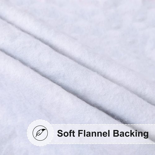 misaya Square Vinyl Tablecloth, Fitted Table Cover, 100% Waterproof, Elastic Edge, Flannel Backing, Plastic Tablecloth Fit Folding Tables for Picnic, Camping, Outdoor (Flowers, 32x32 inch)