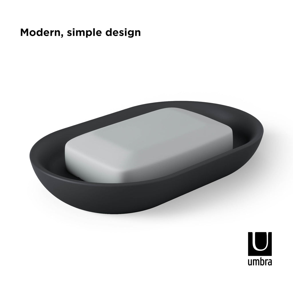 Umbra Junip Oval Soap Dish Black