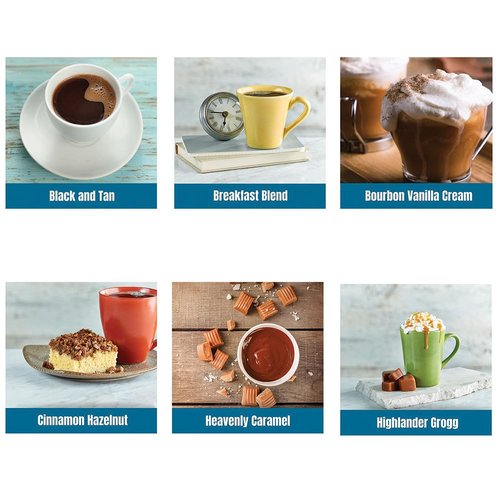 Door County Coffee Gourmet Flavored Coffee Sampler Pack | 10 Unique 1.5 oz Specialty Grade 1 Bags