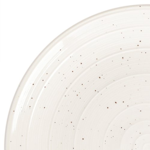 Gibson Elite Ramapo Solid Color Speckled Dinnerware Set - White, Service for Four (12pcs)
