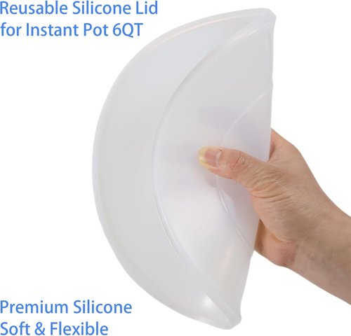 **Instant Pot Silicone Lid - Premium 9.8-Inch Reusable Cover for 5 & 6 Quart Inner Pots**