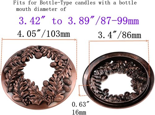 **Regine Switzerland Bronze Sacred Fruit Candle Topper - Even Burn & Elegant Home Decor Accessory**