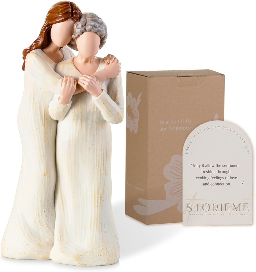 Storieme Grandma Figurine - Heartwarming Birthday Gift from Granddaughter | Perfect for Mother's Day & Christmas