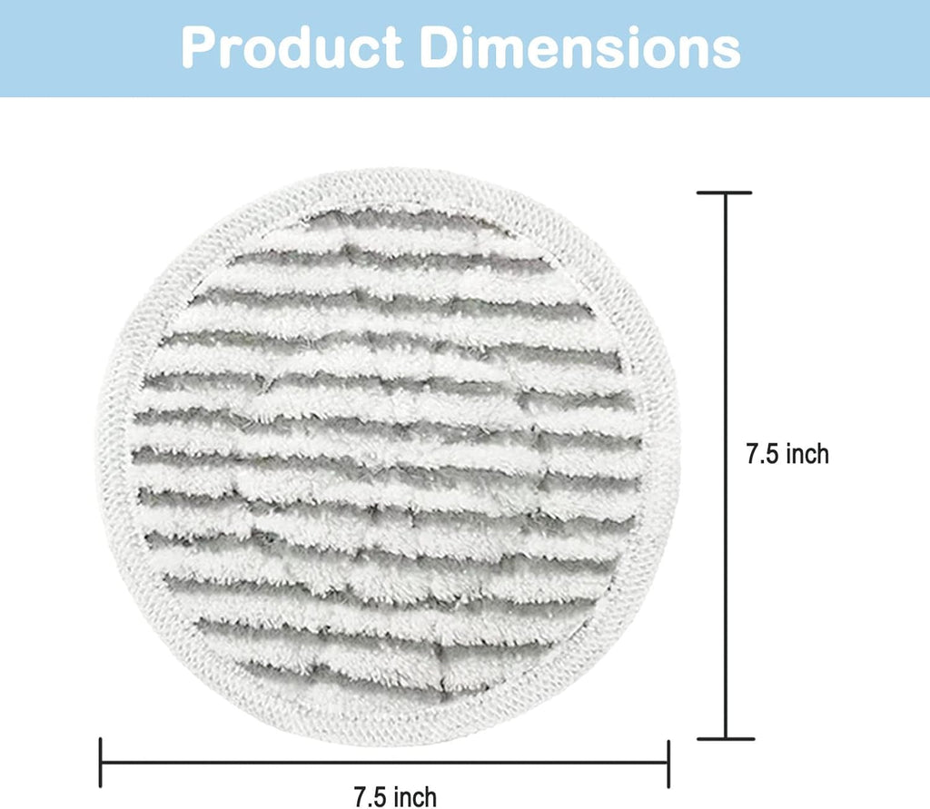 Shark S7001 Replacement Steam Mop Pads - 10 Pack All-in-One Scrubbing Pads for S7000 Series