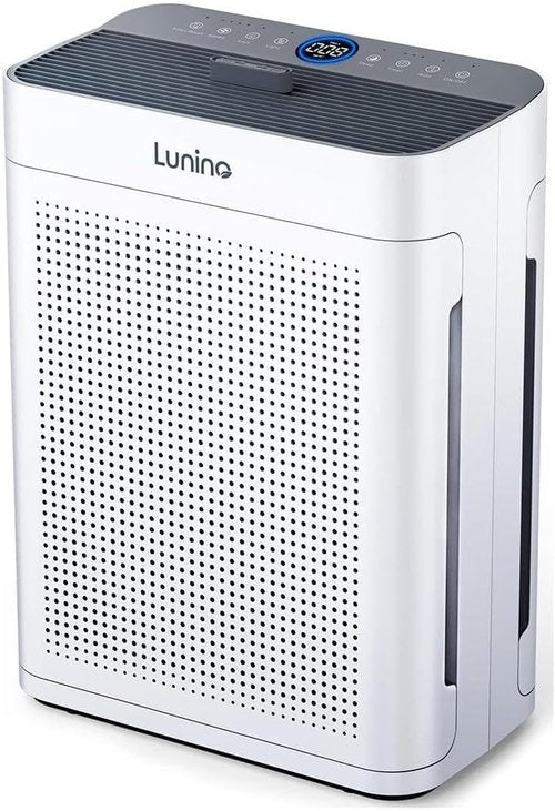 LUNINO HEPA Air Purifier - Double-Sided Design for Large Rooms up to 3000 sq.ft | Washable Filter & Air Quality Sensors
