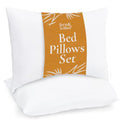 Fern and Willow Queen Size Bed Pillows - Set of 2, 28"x20" - Luxurious Ultra-Soft Cooling Pillow - Hotel Quality, Down Alternative Fill - Ideal Gift for Side, Back & Stomach Sleepers