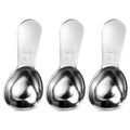Coffee Scoop Set, 3 Pcs Measuring Spoons Stainless Steel Coffee Spoons 15 ML Tablespoon with Short Handles Small Metal Teaspoons for Coffee Tea Sugar Flour Measuring Dry and Liquid Ingredients