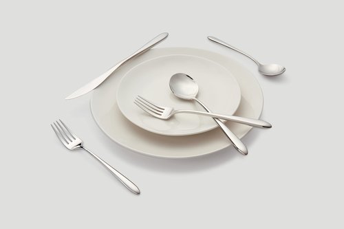 Cambridge Silversmiths Radin Mirror 20-Piece Flatware Set, Service for 4,Silver