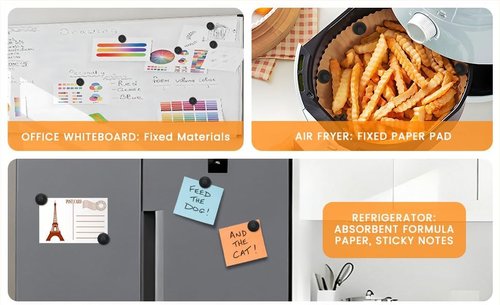 **Air Fryer Magnets | Silicone Full Enclosed, 100% BPA Free & Waterproof - 8 Pack for Safe Cooking**
