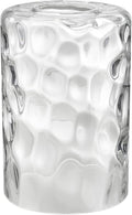 Clear Hammered Glass Lamp Shade Replacement, Water Ripple Glass Lampshade Accessory for Lighting Fixture（1-5/8-Inch Fitter Opening）