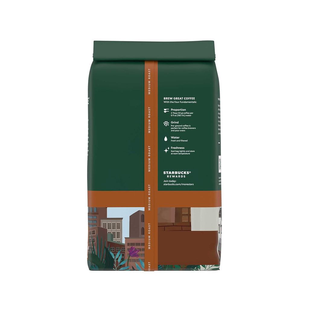 Starbucks Ground Coffee - Medium Roast Pike Place | Perfect for Hot or Iced Beverages, 28 oz