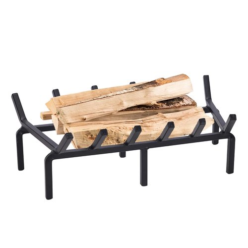 TwentyNext Heavy Duty Solid Steel Fire Grate - 20 Inch Wood Log Rack for Indoor Hearth, Outdoor Fire Pit & Chimney