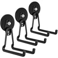 Lvoess Heavy Duty Storage Magnetic Utility Hooks Large Garage Magnet Hooks with Anti-Slip Coating for Metal Cabinet,Pegboard,Garage Shelve,Garden Tools (Black3pro)