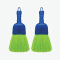 LOLA Whisk Broom, Hand Brush, 2 Pack, Durable Bristles, Whisks Away Dirt & Debris, Compact, Hang Hole for Easy Storage, Indoor/Outdoor