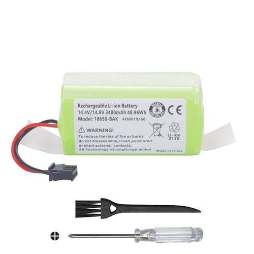 CQCEO 3400mAh Vacuum Cleaner Battery for Ecovacs Deebot N79 N79S N95 DN622 and for Eufy RoboVac 11 11S 15C 15T 12 25C 30 35C, for Goovi F007C D380 for Amarey A800 A900 for Coredy R300 R500