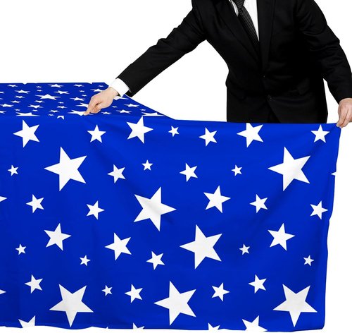 4th of July Party Decorations Set - American Flag Patriotic Theme Kit | Disposable Plastic Tablecloth, 2PCS