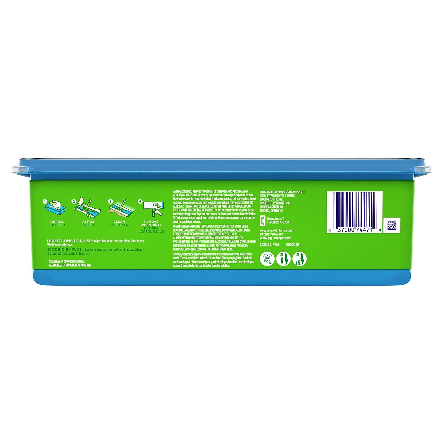 Swiffer Sweeper X Large Wet Mopping Cloths, Open Window Fresh, 12 Folded Sheets