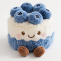 CWZY 8" Birthday Cake Plush Cute Smile Cake Pillow Stuffed Animals with Legs & Smiley Face Funny Soft Food Plushies Toy for Gifts for Kids Birthday