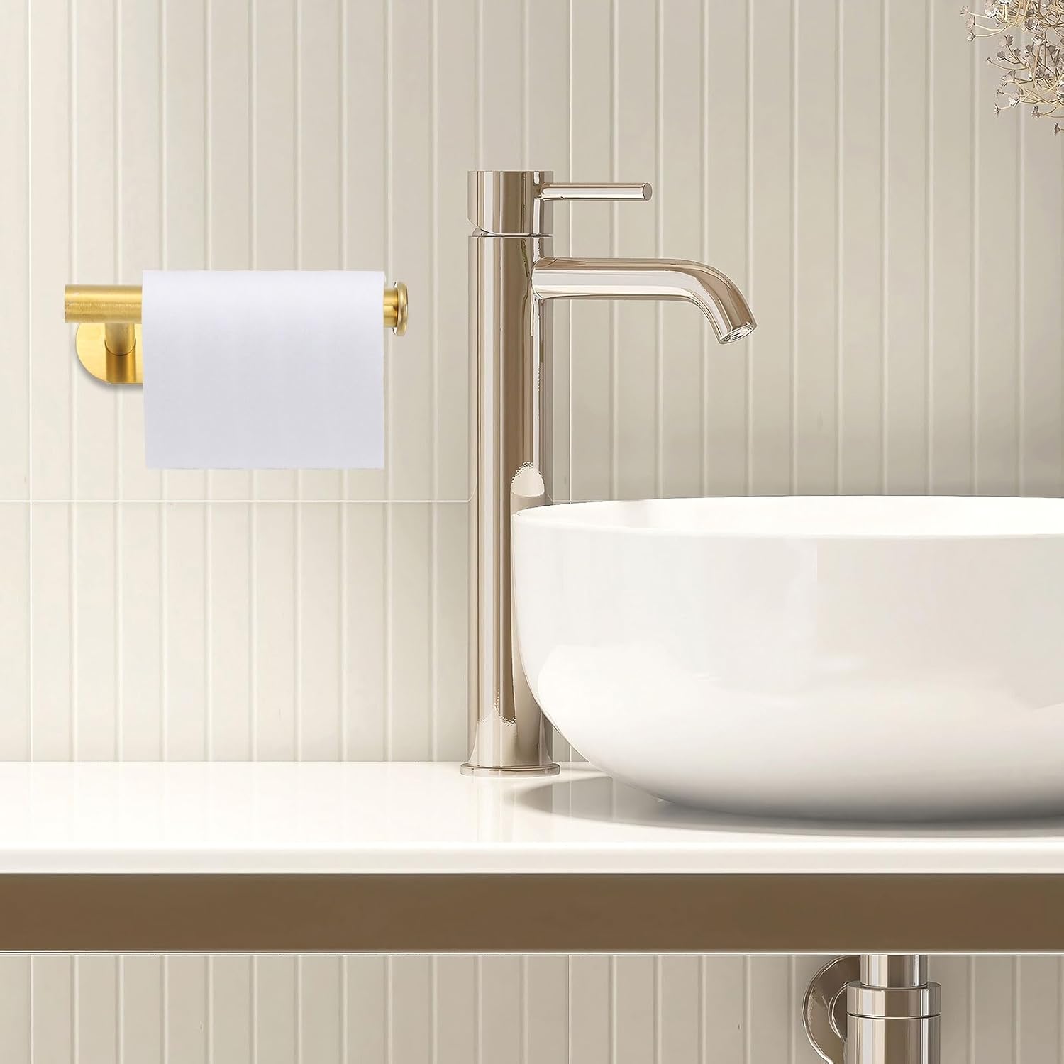 uxcell Stainless Steel Toilet Paper Holder - Rustproof Wall-Mount Design | 6.2-Inch Silver Finish