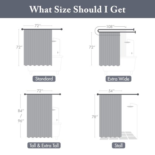 Madison Park Amherst Bathroom Shower Curtain Faux Silk Pieced Striped Modern Microfiber Bath Curtains, 72x72 Inches, Navy