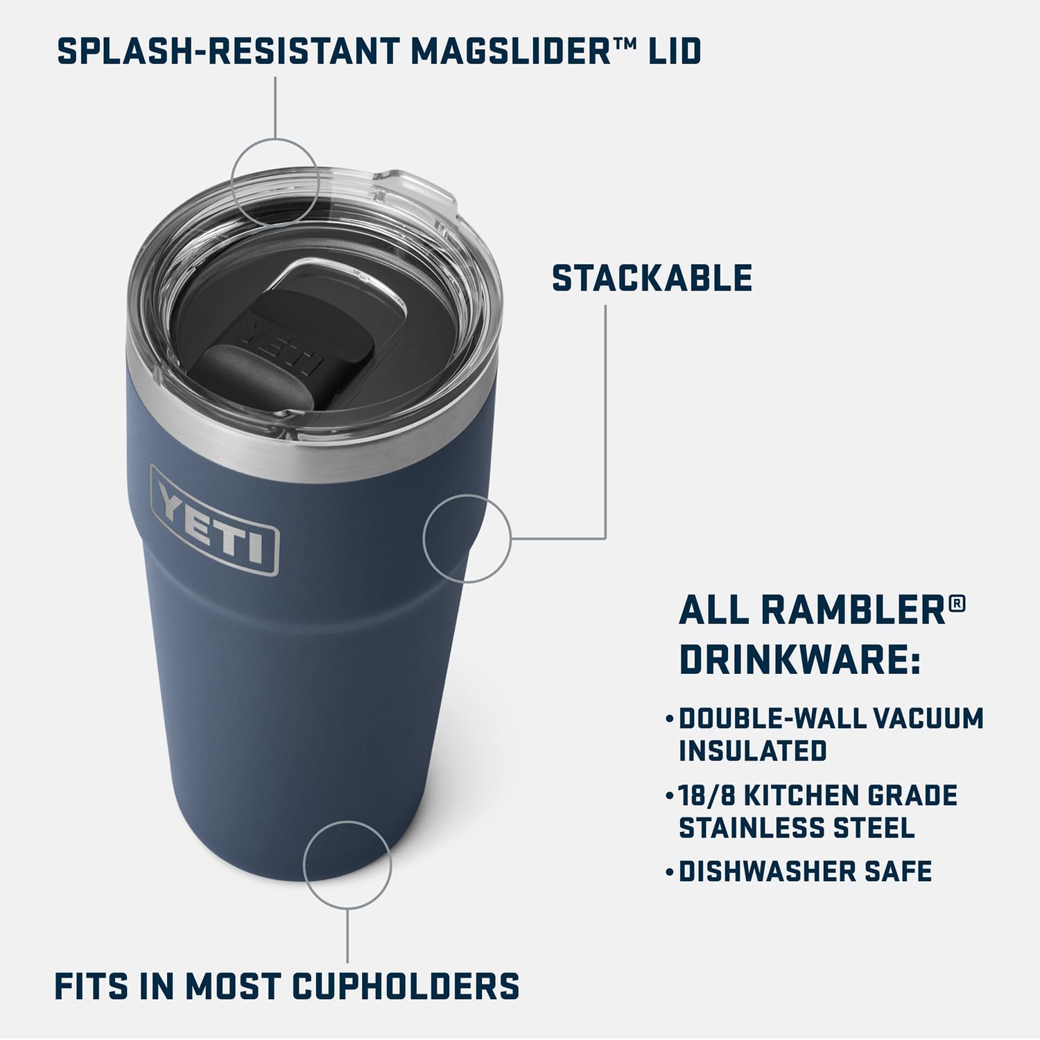 YETI Rambler 30 oz Tumbler - Stainless Steel, Vacuum Insulated with MagSlider Lid for Ultimate Durability