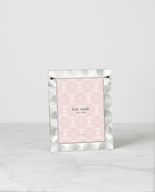 Kate Spade New York Silver South Street 8" X 10" Scallop Frame, 1.80 LB