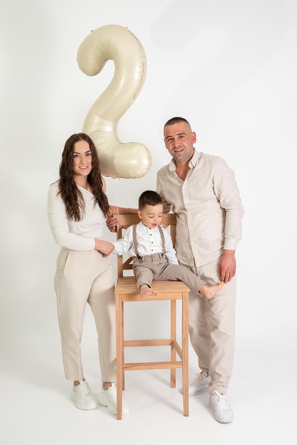 Number Balloons 40 Inch - Cream 0 Birthday Decorations | Elegant Party Supplies for All Ages