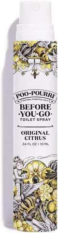Poo-Pourri Before-You-Go Toilet Spray - Original Citrus Travel Size | 0.34 Fl Oz, Up to 20 Uses, TSA Approved