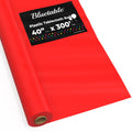 Table Cloth Roll Plastic - Red 40”x 300’ Feet, Disposable Tablecloth Rolls to Cover Table, Plastic Tablecloths for Covering Tables