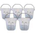 ACCUPOUR 3 Gallon Measuring Bucket with Handle - Multipurpose, Heat Resistant & Chemical Resistant, Measurements in Liters (L) and Gallons (gal) - Large Measuring Container (1 Pack)
